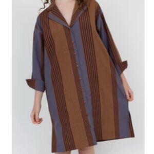 Ilana Kohn Melanie Striped Button-Up Dress